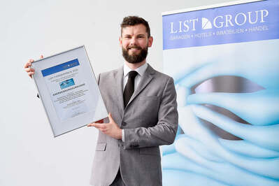 List Förderpreis 2025: Anerkennungsurkunde für Stefan Schäfer, BSc.