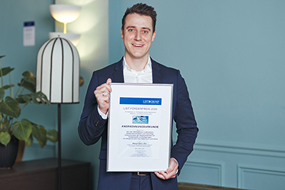 List Förderpreis 2026: Anerkennungspreis für Manuel Spörr, BSc.